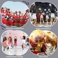 thumbnail image 4 of 4 piezas/2 pares de pompones de equipo con mango para animadoras con bastón para juegos de baile deportivos escolares, espíritu de equipo y porras., 4 of 9