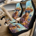 thumbnail image 3 of Xixirimido Car Seat Covers for Front Seats 5Pcs Car Accessories with Seat Belt Covers & Center Console Cover Universal Fit for SUVs,Vans,Trucks,Sedans, Butterfly Highland Cattle Vibrant Daisy, 3 of 8