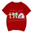 thumbnail image 2 of WOYY Easter Graphic Tees for Kids Boys Girls Cute Short Sleeve Crew Neck T-Shirt, Sizes 1-13, 2 of 4