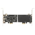 thumbnail image 4 of FireWire Adapter Card, PCIE X1 To IEEE 1394A Riser Card Adapter Full Duplex Channel 3 External 1394A Ports Firewire Riser Card For DV Camcorders, 4 of 8