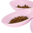 thumbnail image 2 of Gamelles pour chat en forme de pétales de fleurs de qualité alimentaire, 6 compartiments, pour nourriture et eau (rose), 2 of 4