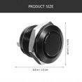 thumbnail image 2 of 2pcs Push Button Switch 12mm Led Replacement Push Start Button Flat Top Button, 2 of 3