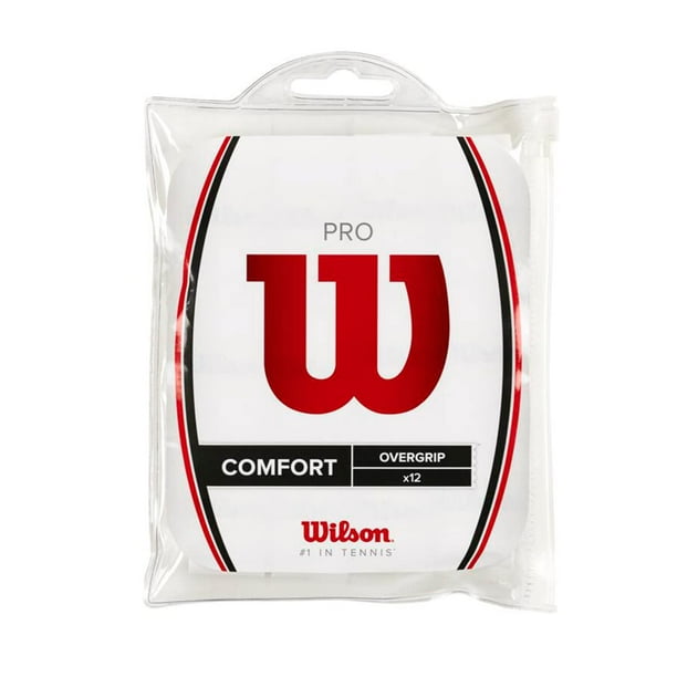 Overgrip Wilson Pro Comfort, paquete de 12, color blanco