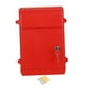thumbnail image 1 of Buzón montado en la pared con bloqueo de llave y llave de la llave Buzón de buzón Propina Postbox Buzón de llave para revistas porche residencial Rojo, 1 of 8