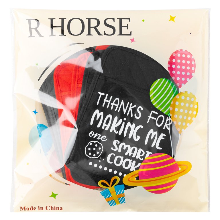 R HORSE 6Pcs Pot Holder with Pocket for Kitchen Grey Green Red Pocket Pot  Holder Set Cotton Heat Resistant Potholder Non-Slip Potholder Oven Mitts  Hot