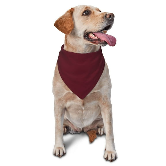 Balery Maroon Print Dog Bandana ,Cat Scarf Adjustable Bib Handkerchief Accessories for Dogs Cats,Pet scarf,Pet fashion