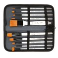 thumbnail image 1 of Abbracc 10 Pieces High Grade Paint Brush Set Includes Zipper Carrying Case Round Pointed, 1 of 9