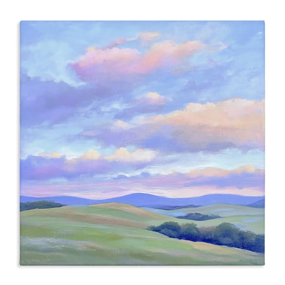 Stupell Industries Contemporary Rolling Hills with Soft Sunset Canvas Art, 17 x 17, by Creative Studio