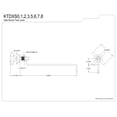 thumbnail image 2 of Kingston Brass KTDXS2 Concord Side Mount Toilet Tank Lever, Polished Brass, 2 of 2