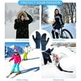 thumbnail image 5 of Guantes de invierno para hombres y mujeres – Pantalla táctil mejorada para clima frío, guantes térmicos de punto cálido para correr, conducir, senderismo, 5 of 5