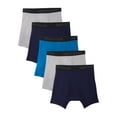 thumbnail image 2 of Men's Breathable Cotton Micro-Mesh Boxer Briefs, Super Value 5 Pack, 2 of 5