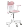 thumbnail image 3 of Kids Desk Chair, Ergonomic Swivel Study Chair with Armrest Footrest, Adjustable Seat Height Computer Chair for Children Boys Girls Students, 3 of 7