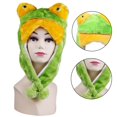 thumbnail image 3 of Fairnull Plush Hat with Earflaps Soft Washable Movable Ears Animal Cap Costume Supplies, 3 of 8
