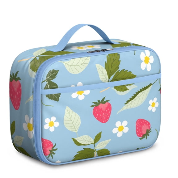 Lunch Box with Padded Liner Spacious Insulated Lunch Bag Durable Men Bento Bag with Strap for Commuters Outdoor Enthusiasts School Sports Office/Work Meals Picnic & Camping