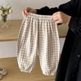 thumbnail image 2 of JFOPQVSM Classic Casual Pants for Boys Thin Cotton Stripe Elastics Waist Spring Summer Trousers Toddler Long Pants (0-8Y), 2 of 9