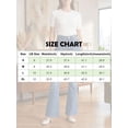 thumbnail image 3 of Deago Women's Flare Bell Bottom Jeans High Waisted Wide Leg Bootcut Jeans Stretchy Classic Denim Pants (Black, XL), 3 of 7
