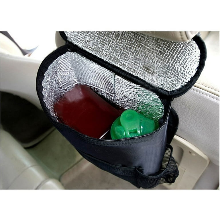  Westspark 2PCS Car Seat Back Organizer, Auto Back Seat Hanging  Insulation Multi- Pocket Travel Storage Cooler Bag Heat-Preservation  Insulated Wrap Bottle Bag with Mesh Pockets : Automotive