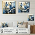 thumbnail image 4 of Designart "White Bloom Blue Bonnets" Blue Bonnets Picture Framed Canvas Wall Art, 4 of 5