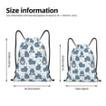 thumbnail image 2 of Fuzoiu Cute Hippos Print Drawstring Backpack for Gym, Travel, Yoga,Sports Sackpack String Bag for Women Men-Medium, 2 of 6
