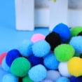 thumbnail image 3 of OHOIOLLA 60Pcs Pom Ball Fuzzy Pompoms Diy Accessory for Clothes Trousers Bags Mixed Colors, 3 of 8