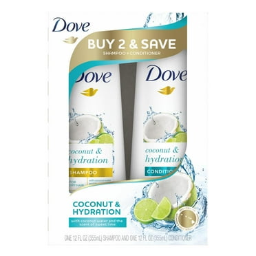 Dove Coconut & Hydration Shampoo & Conditioner, 2 Pk - 24 oz