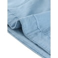 thumbnail image 5 of MODA NOVA Juniors Plus Size Long Sleeve Button Down Jean Denim Jacket with Pockets 2X Ice Blue, 5 of 6
