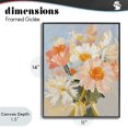 thumbnail image 4 of Stupell Industries Contemporary Orange Spring Floral Bouquet Black Framed Giclee Art, 11 x 14, by The Prints Vibe, 4 of 8