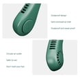 thumbnail image 2 of Mini ventilador de cuello USB recargable sin aspas ventilador cuello aire acondicionado (verde), 2 of 4