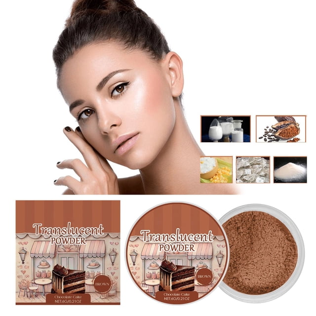 WIFKLSIIPG Loose Powder Series Baked Fragrance Lightweight and Clear Oil Controlling Loose Powder That Is Not Easy To