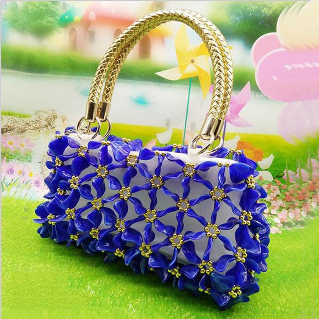 Beaded Handbag Making Kits Bag Making Materials Acrylic Beaded Weave Tool Dark Blue Walmart