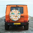 thumbnail image 6 of Susaid Fall Pumpkins And Sunflowers Print Tire Covers,Waterproof Anti-UV Snow Sun Rain Tire Covers for RV,Truck, SUV, Trailer, Camper-15 inch, 6 of 6