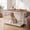 Rustic White & Honey Brown, variant on LEDREM Wooden Dog Crate Furniture with Double Doors, 48" Kennel Side Table for Large Dogs, Removable Tray, Rustic Brown