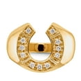 thumbnail image 4 of 14K Yellow Gold Ring Band Themed 3 to 16 mm (tapered), Size 7, 4 of 5