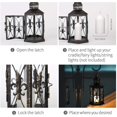 thumbnail image 5 of Candle Lantern, 10.2 Inch Chandelier Chic Style Lamp with Fleur, 5 of 5