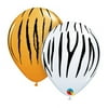 Burton & Burton 11" Zebra & Tiger Stripes Pack Of 50 Balloon