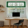 thumbnail image 4 of Saint Patrick''s Day Tier Curtains 36 Inch Length, Spring Gnomes Four-leaf Grass Cafe Short Curtains for Bathroom Over Sink, Small Kitchen Curtain Light Filtering Drapes 2 Panels, 27.5"Wx36"L, 4 of 6