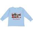thumbnail image 3 of Inktastic Merry Christmas Dachshund Dogs Boys or Girls Long Sleeve Toddler T-Shirt, 3 of 5