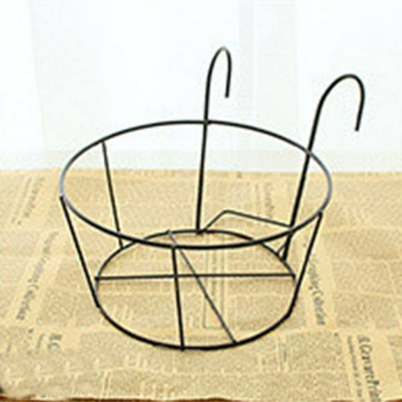Flower pot rack balcony railing basket Flower Pot Iron Hanging balcony stand railing wall mounted