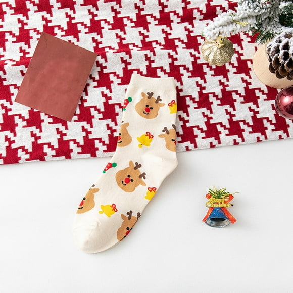 Socks Ladies Autumn And Winter Christmas Socks Santa Cartoon Cotton Socks Sports Socks