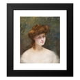 thumbnail image 2 of Edouard Alexandre Sain 12x14 Black Modern Framed Museum Art Print Titled - Portrait of a Beauty with Red Hair, 2 of 5