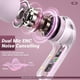 thumbnail image 5 of Auriculares inalámbricos ACEFAST T6 cancelación de ruido Bluetooth ENC Rosa, 5 of 9