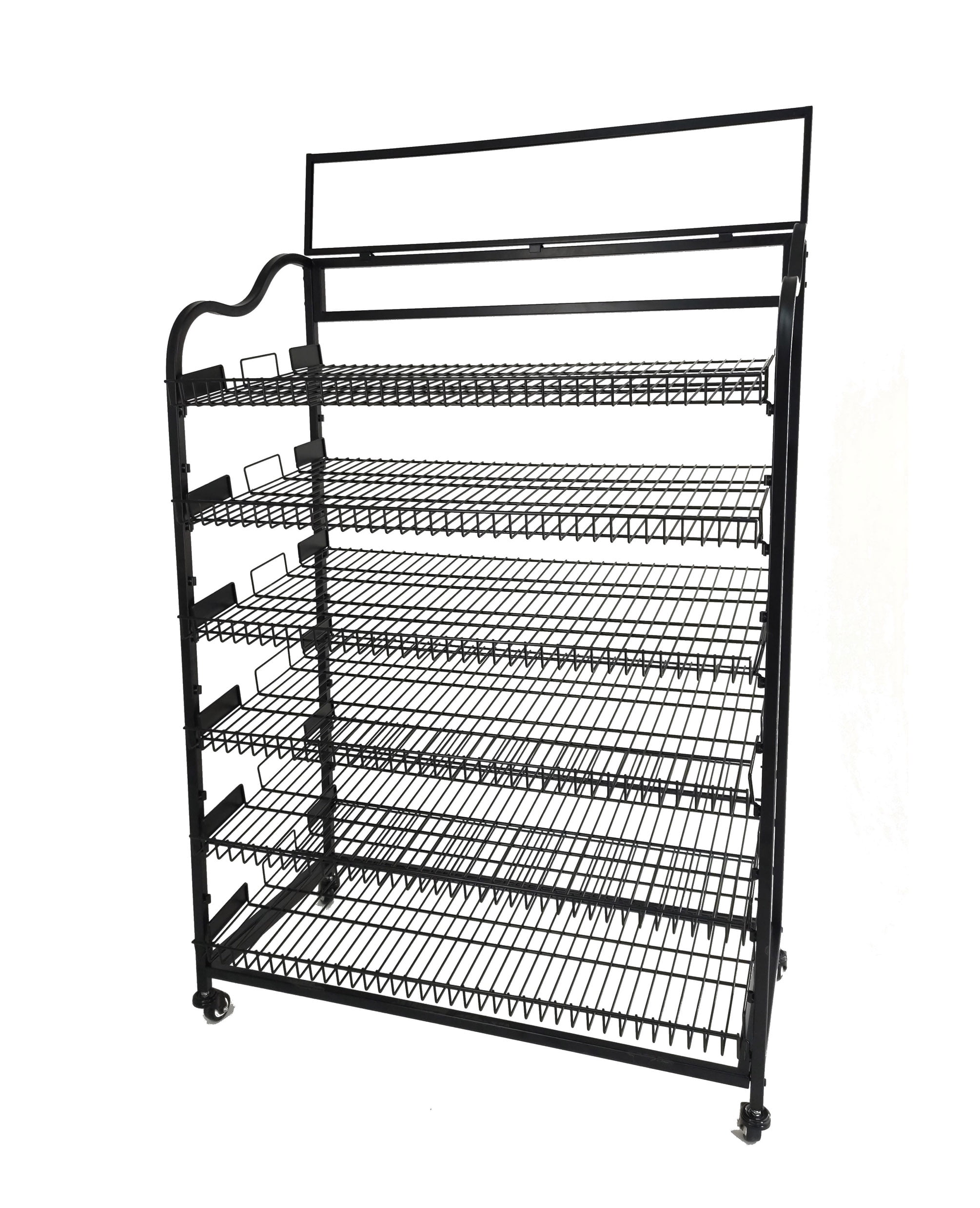 Powder Coated 6 Feet Bread Display Racks, 4 Shelves, Size: 2.5 Feet