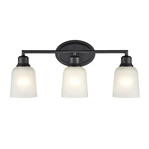 Amberle 3 - Light Matte Black / Black Wall Sconce