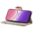 thumbnail image 3 of Funda cartera GANGXUN para OPPO A58 4G , cuero PU con tarjetero, cremallera, correa de mano, soporte y protección 485°, 3 of 6