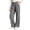 Gray*Qodauz girls pants, variant on Girls Wide Led Sweatpants Pleated Elastic Waist Track Pants Baggy Straight Casual Long Trousers with Pockets 5-15 Year