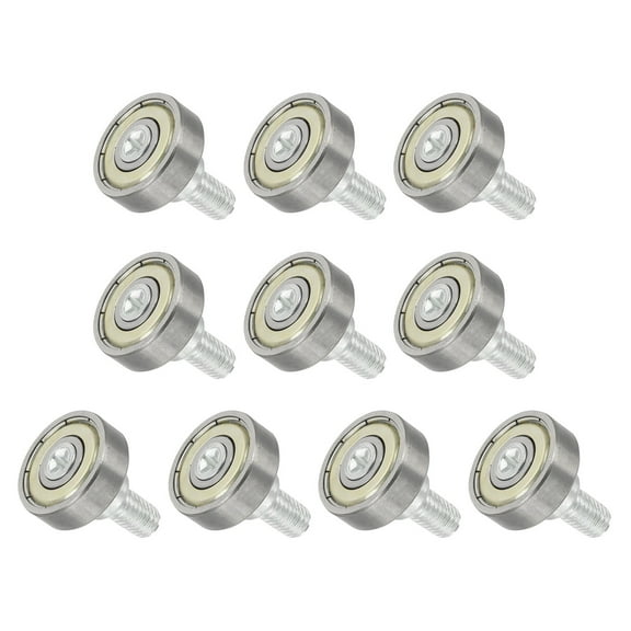Uxcell 10 PCS Drawer Rollers 6x19mm Steel Bearing Roller Drawer Pulley Wheels