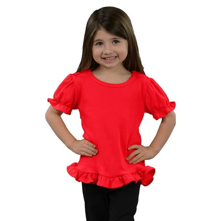 

MONAG Toddler Short Sleeve Ruffle Tee