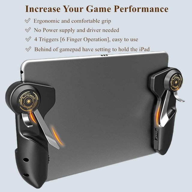 Controlador de juego Pubg móvil Juego de seis dedos Joystick Mango Botón de destino L1R1 Shooter Gamepad Trigger para Ipad Tablet New Hot ShuxiuWang 8390605244827