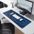 thumbnail image 2 of Blue WavesLine Theme&nbsp;desk Mouse Padwaterproofno Slip&nbsp;for Office Home Work GamingmousepadsRubber Base Mousepad with Stitched Edges 31.5x11.8inches, 2 of 7