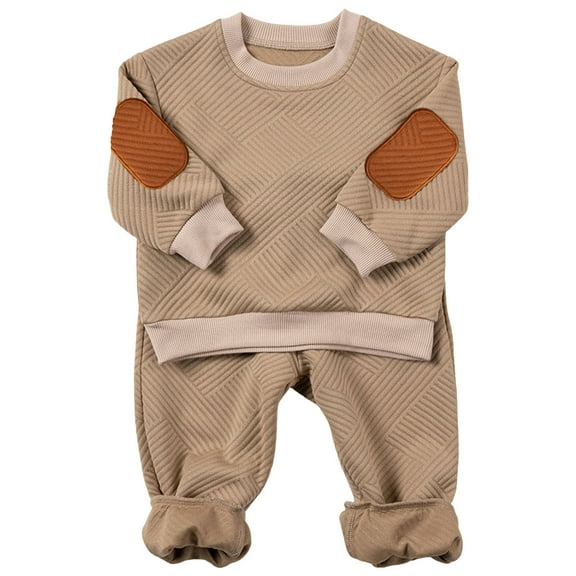 Zshosam Baby Boy Clothes Outfits Sets Boy Clothes Baby Clothes   Pants 2PCS Outfits Set,Khaki 4-5 Years